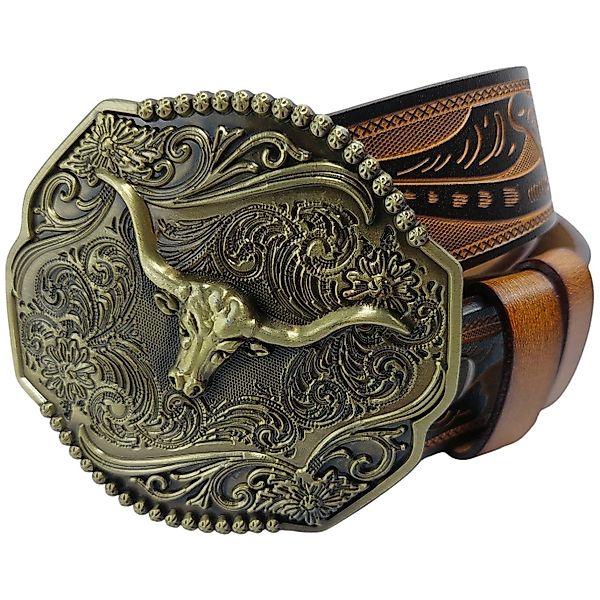 Ware aus aller Welt Ledergürtel Wild günstig online kaufen