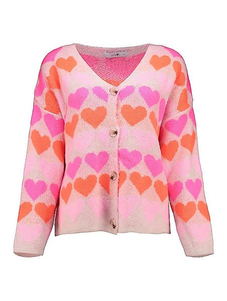 HaILY’S Strickpullover LS A CD Sa44nna, beige/pink heart günstig online kaufen