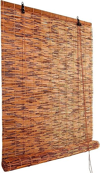 Coradoma Raffrollo Bambus Rollo aus Schilfrohr Sicht- & Sonnenschutz für Fe günstig online kaufen