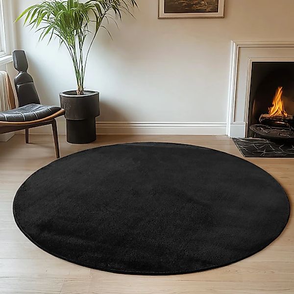 Ayyildiz Teppiche Teppich »JOY 1400«, rund, 11 mm Höhe, Kurzflor, Wohnzimme günstig online kaufen