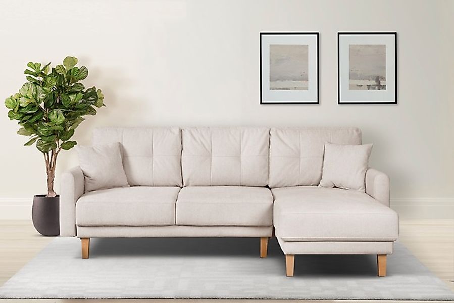 Home affaire Ecksofa »TRIPLO optionale Schlafsofa mit Bettkasten, Maße B/T/ günstig online kaufen