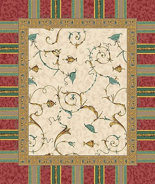 Bassetti Tischdecke Tischset Twill OPLONTIS, RB Rot günstig online kaufen