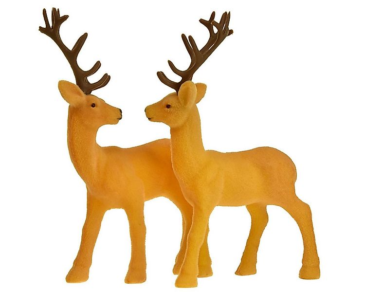 Viana Weihnachtsmann Elegante Hirsch-Dekofigur mit weichem Geweih für stilv günstig online kaufen