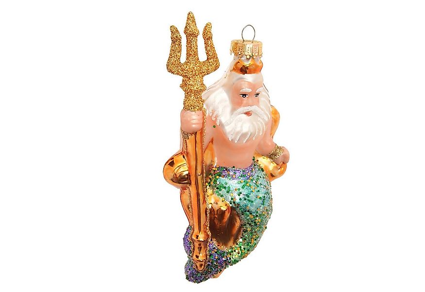 Krebs Glas Lauscha Christbaumschmuck Neptun, ca. 15 cm, Meeres-Deko-Anhänge günstig online kaufen