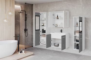 welltime Badmöbel-Set MADRIT II, Schrank mit günstig online kaufen