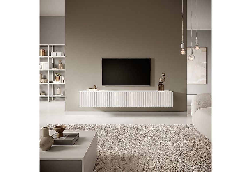 Selsey TV-Schrank TELIRE Hängend mit 2 grifflosen Lamellenfronten, 175 cm günstig online kaufen