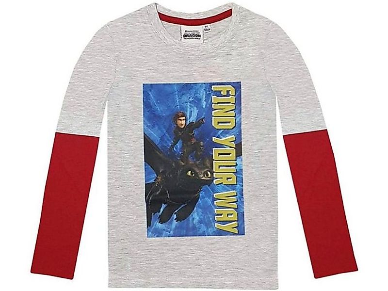 DreamWorks Langarmshirt Dragons Langarmshirt Hicks und Ohnezahn günstig online kaufen