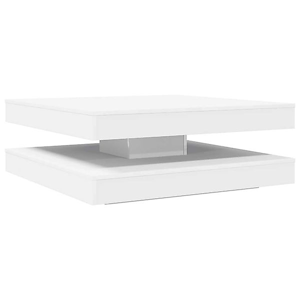 vidaXL Couchtisch 360-Grad Drehbar Weiß 90x90x34,5 cm 3321351 günstig online kaufen