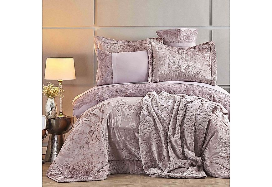 Karaca Home Bettwäsche Valeria Best 8 Teiliges Mitgift-Set Altrosa, Bettbez günstig online kaufen