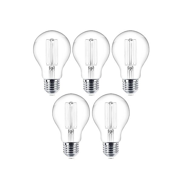 LED-Leuchtmittel Filament E27 5er-Set 4W 470 lm klar 2.700K günstig online kaufen