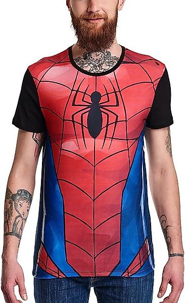 Spiderman Print-Shirt SPIDERMAN T-Shirt cosplay rot Film Erwachsene + Jugen günstig online kaufen