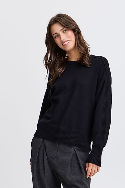 b.young Strickpullover Loose Fit Kurz Langarm günstig online kaufen