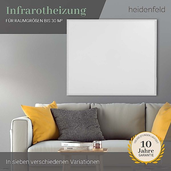 Heidenfeld Infrarotheizung 300-1200 W Wand Decken günstig online kaufen