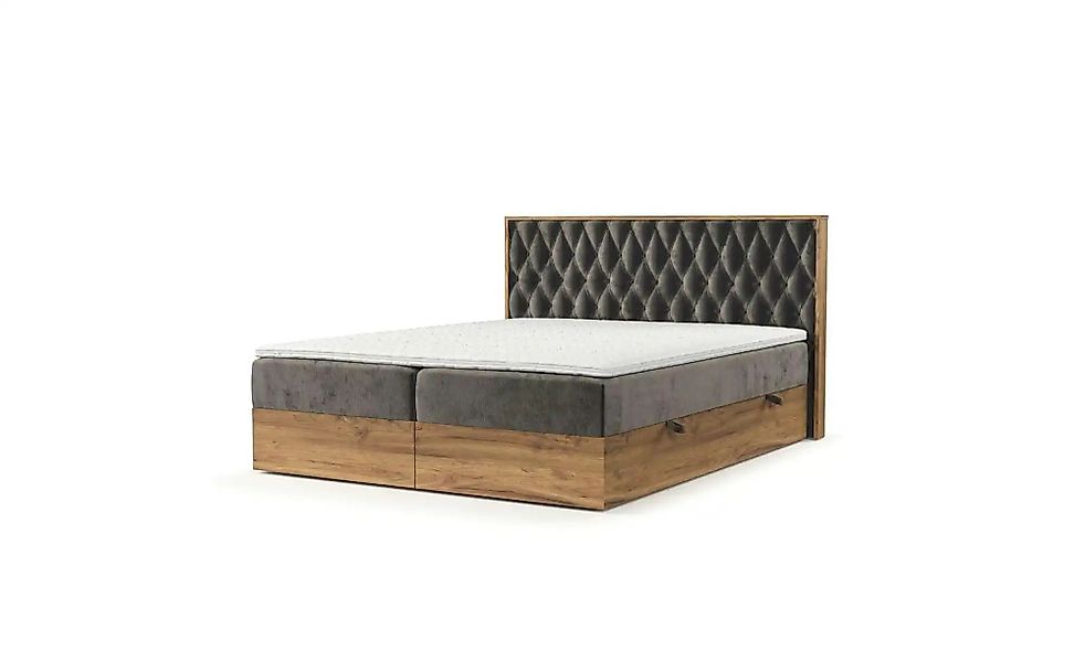 Boxspringbett mit Stauraum   ¦ braun ¦ Maße (cm): B: 189 H: 105 Betten > Bo günstig online kaufen