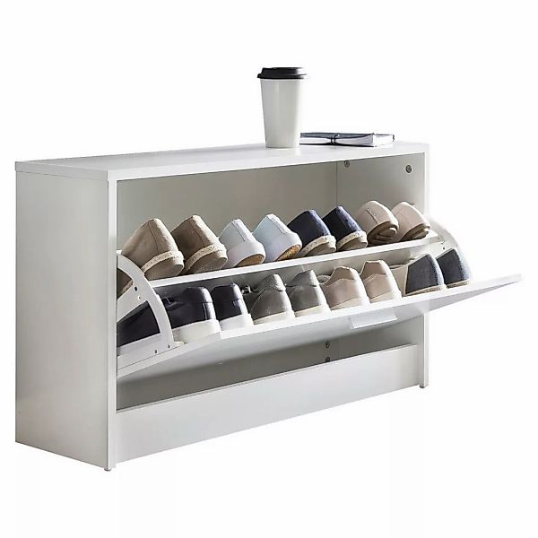 KADIMA DESIGN Schuhschrank Schuhbank SPLIT mit Sitzfläche Weiß Schuhkipper günstig online kaufen