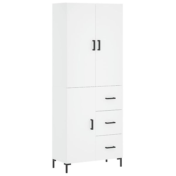 vidaXL Highboard Weiß 69,5x34x180 cm Holzwerkstoff 3195899 günstig online kaufen