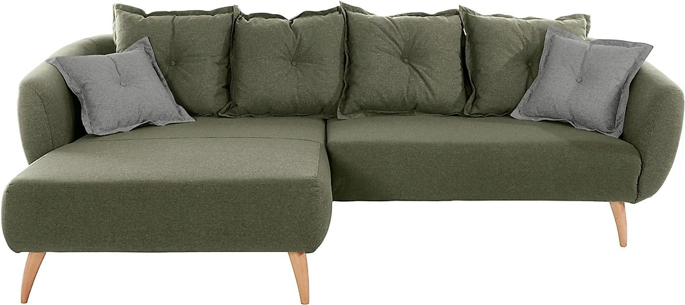 Home affaire Ecksofa »Baggio L-Form«, Zierkissen inklusive günstig online kaufen