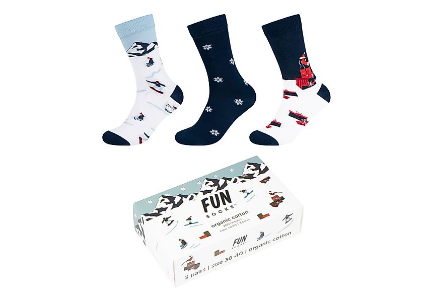 Fun Socks Sneakersocken motifs (3-Paar) mit günstig online kaufen