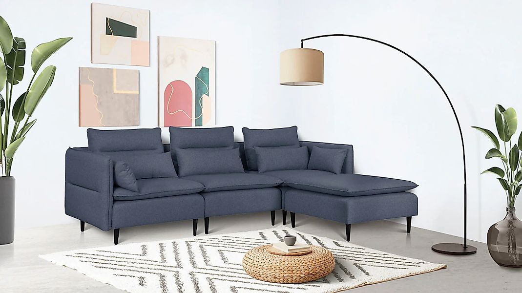 andas Ecksofa "ALVIK L-Form" zusammengesetzt aus Modulen, erweiterbar mit M günstig online kaufen