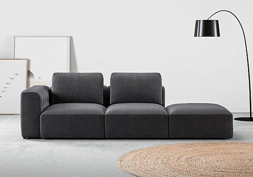 Home affaire Chaiselongue »Cushid« Modul-Sofa, bestehend aus 2-Sitzer und H günstig online kaufen