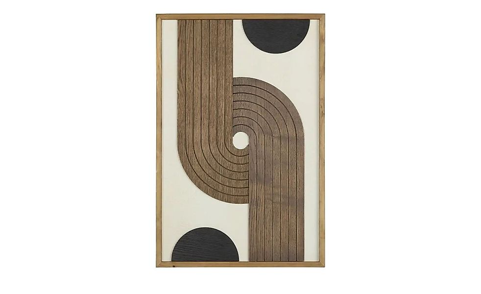 HOME STORY Wandbild   ¦ holzfarben ¦ MDF,Massivholz ¦ Maße (cm): B: 40 H: 2 günstig online kaufen