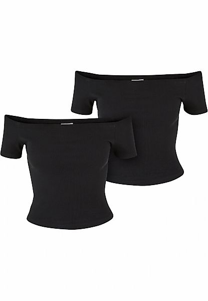 URBAN CLASSICS T-Shirt "Urban Classics Ladies Organic Off Shoulder Rib Tee günstig online kaufen