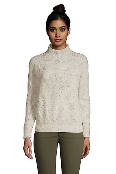 Relaxter Stehkragen-Pullover aus Kaschmir, Damen, Größe: S Normal, Grau, by günstig online kaufen