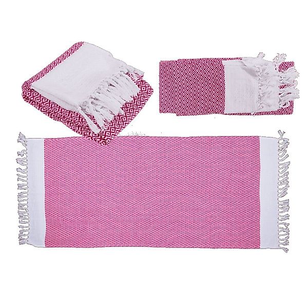Marabellas Shop Saunatuch Handtuch für Sauna & Strand ca. 80 x 170 cm Fouta günstig online kaufen