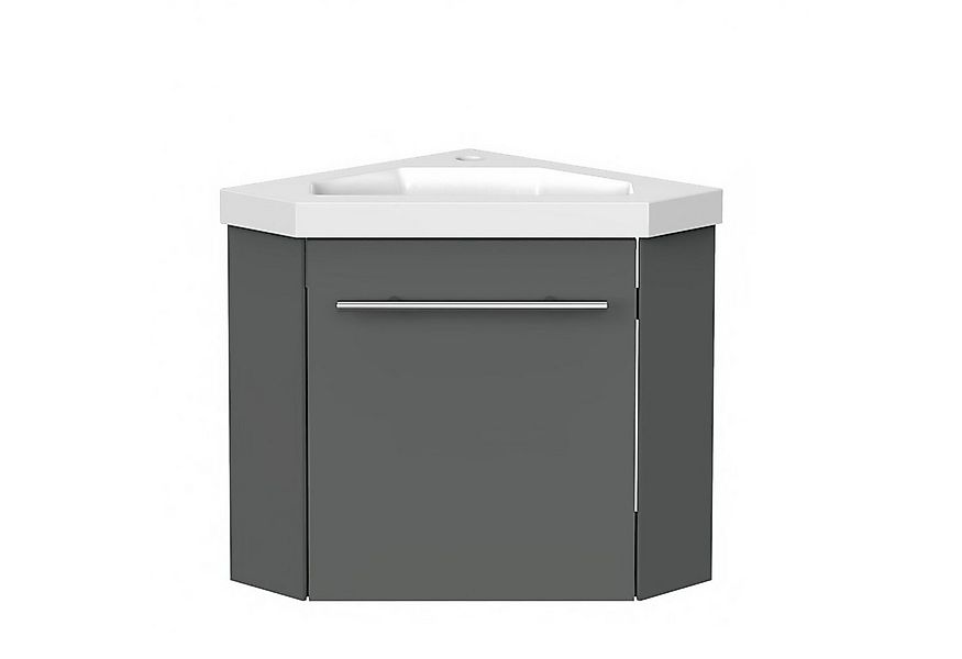 duschspa Waschtisch 45 cm Eckwaschtisch Waschbecken mit Unterschrank, Vormo günstig online kaufen