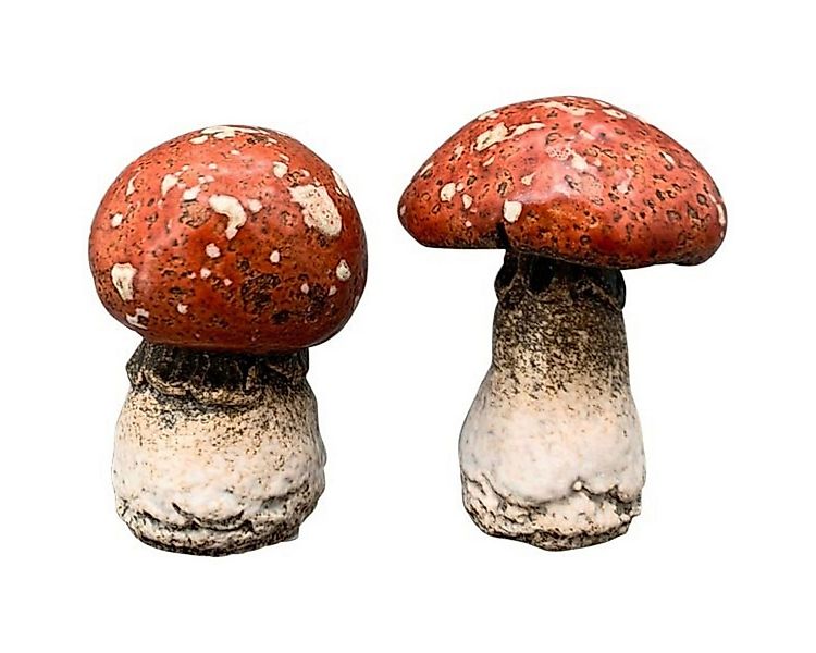 finehomegarden Dekofigur Pilz Marta Keramik Garten Wald rot-natur 2fach sor günstig online kaufen