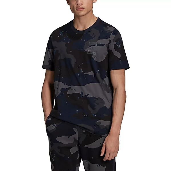 Adidas Originals Camo Aop Kurzarm T-shirt L Night Navy günstig online kaufen