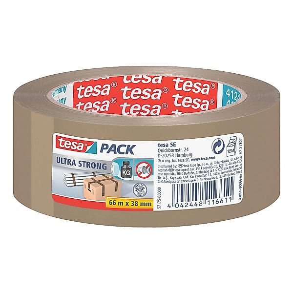 tesa Klebeband 4124 38 mm / 66 m, UV- und alterungsbeständig günstig online kaufen