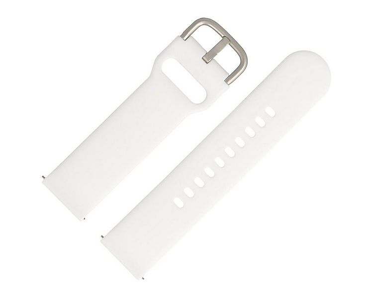MARBURGER Uhrenarmband 20mm Silikon Fitness Smartwatch XS Extra Kurz Weiss günstig online kaufen