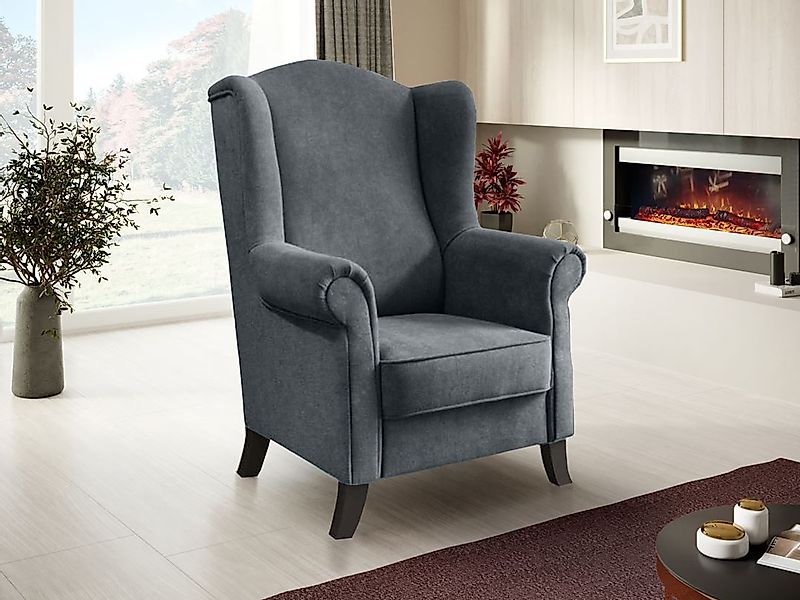 Beautysofa Ohrensessel Sessel Wohnzimmersessel Fernsehsessel LEONARDO günstig online kaufen