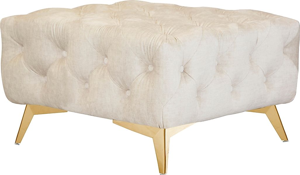 Home affaire Polsterhocker "Glynis" aufwändige Knopfheftung, moderne Cheste günstig online kaufen