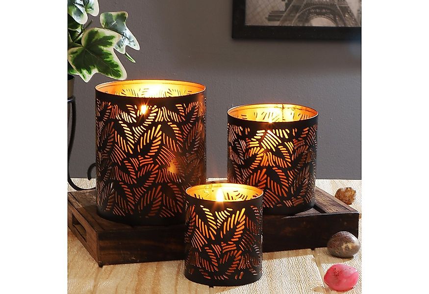 Marrakesch Orient & Mediterran Interior Teelichthalter 3er Set Orientalisch günstig online kaufen