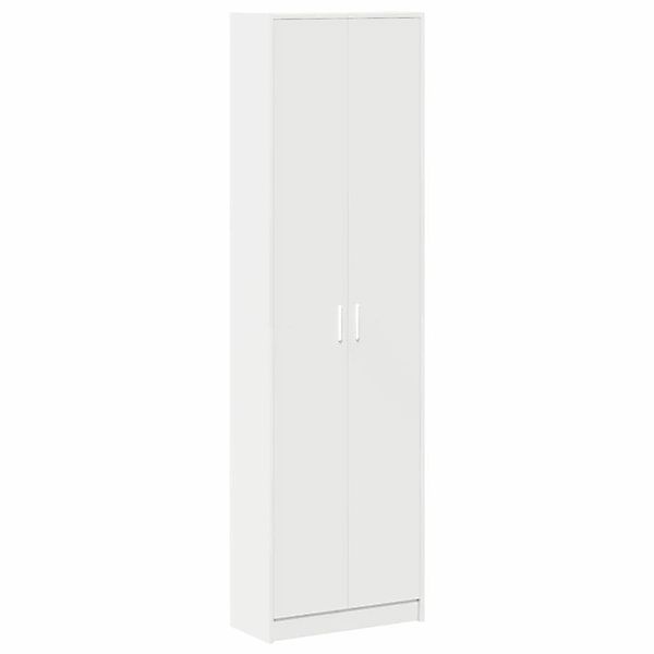 vidaXL Kleiderschrank mit Regal Weiß 55 x 25 x 189 cm Holzwerkstoff 3334008 günstig online kaufen
