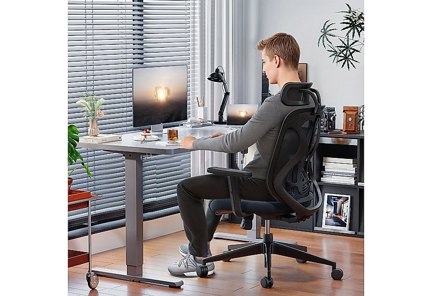 HOMALL Schreibtisch Schreibtisch Höhenverstellbarer mit Gedächtnis und Sitz günstig online kaufen