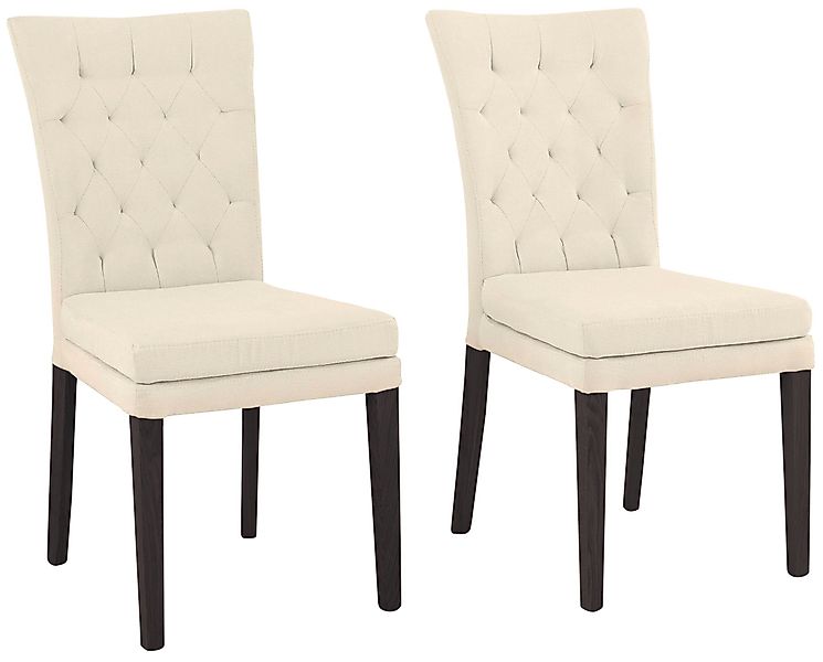 Home affaire 4-Fußstuhl "Colorado" (Set) 2 Stk.Beine aus Buche, wengefarben günstig online kaufen