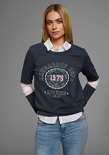 KangaROOS Sweatshirt, Langarm, figurumschmeichelnde Passform, bedruckte Opt günstig online kaufen