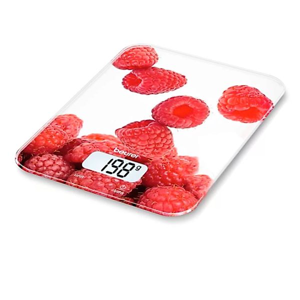 Küchenwaage Beurer Ks 19 Berry 5 Kg Weiß Rot 5 Kg günstig online kaufen