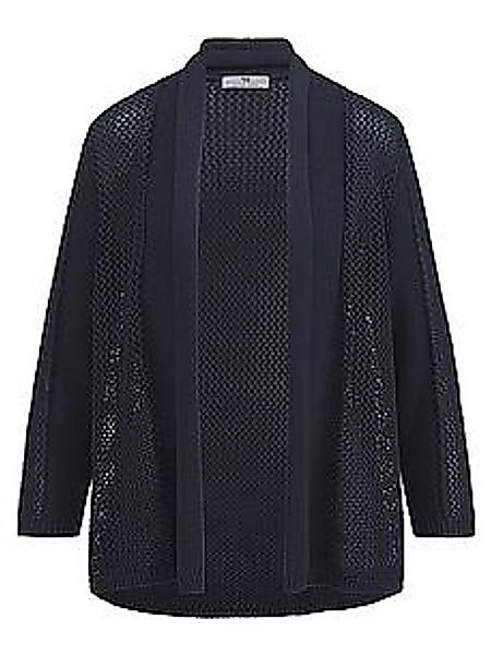 Strickjacke 3/4-Arm Peter Hahn blau günstig online kaufen