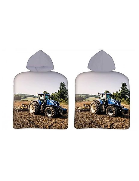 Aptex Kapuzenhandtuch Badeponcho Traktor, 100% Baumwolle günstig online kaufen