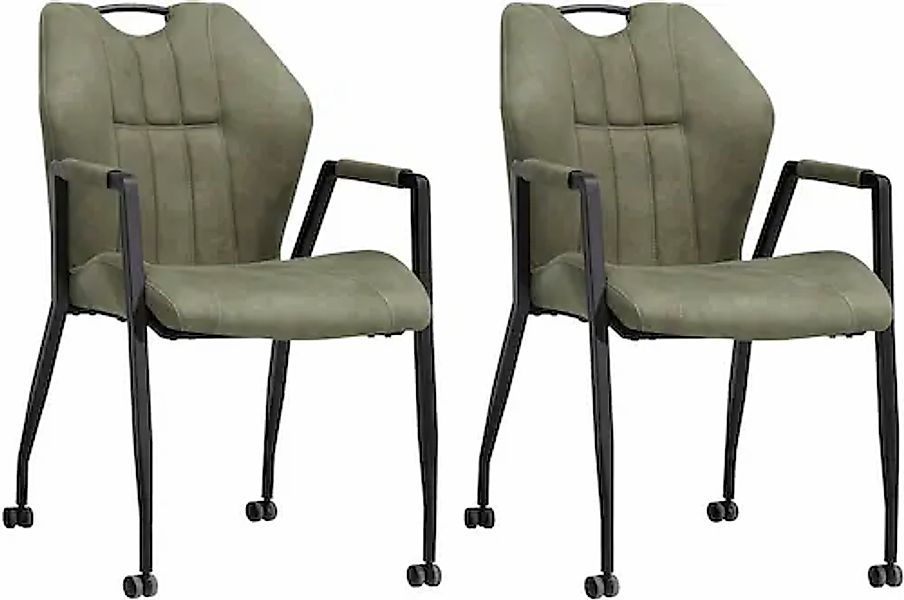 OMG Design Armlehnstuhl »Point«, (Set), 2 St., Stoff, Esszimmerstuhl mit Ro günstig online kaufen