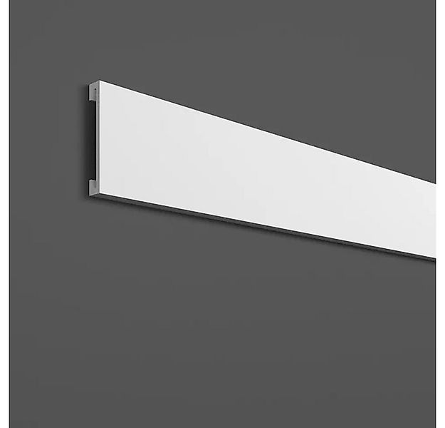 PROVISTON Stuckleiste Polymer, 12 x 70 x 2000 mm, Weiß, Stuckleiste, Wandle günstig online kaufen