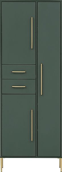 welltime Garderobenschrank "Kent mit goldfarbenen Griffen", Breite 67,1 cm, günstig online kaufen