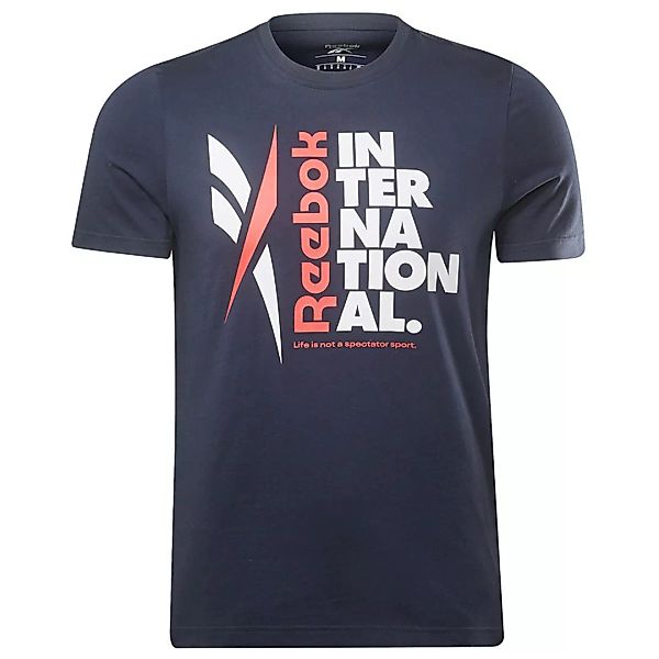 Reebok Verbiage Graphic Kurzärmeliges T-shirt S Vector Navy günstig online kaufen