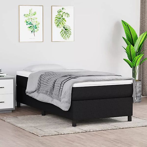 vidaXL Boxspringbett Schwarz 140x200 cm Kunstleder1465954 günstig online kaufen