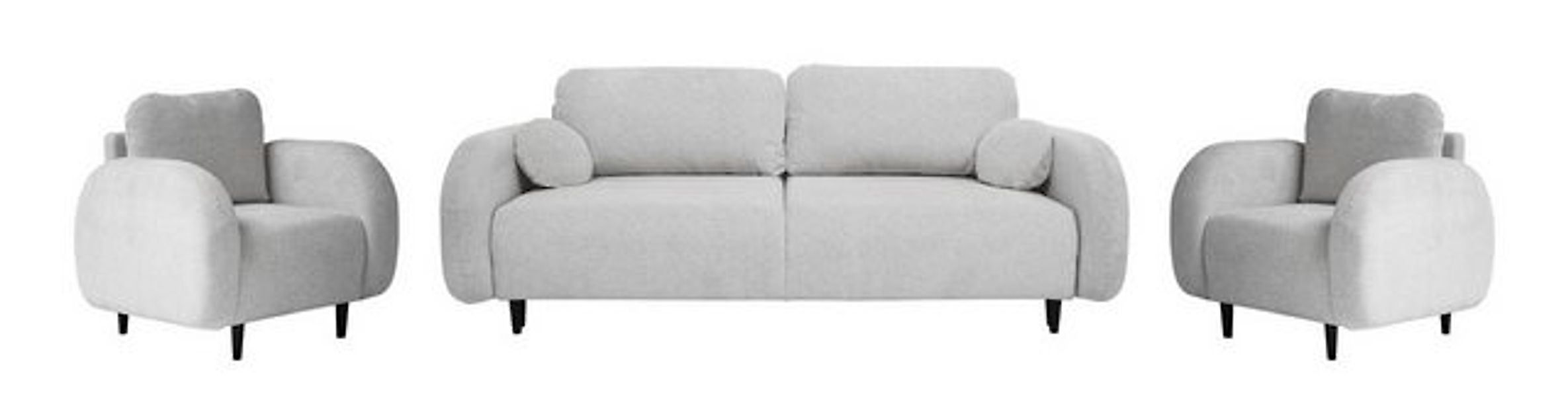 Beautysofa Polstergarnitur OPTIMO 3+1+1, (Sofa 3-Sitzer mit Schlaffunktion) günstig online kaufen