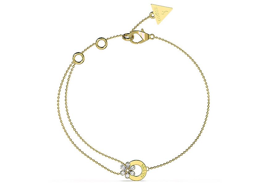Guess Gliederarmband Damen-Lily Flower Goldfarben S günstig online kaufen